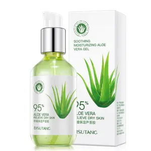 Güneş sonrası tamir % 100% saf doğal organik Aloe Vera özü moiste anti-aging yatıştırıcı Aloe Vera jel yüz
