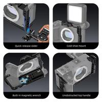 Cage de stabilisation en métal noir PULUZ, très vendue, pour caméra cinéma Sony FX2 ILME-FX2B