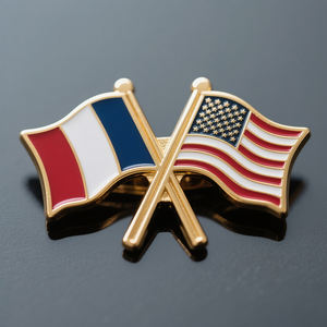 Fabricant d'insignes de drapeau Émail Métal Personnalisé Us World Insigne de broche dure Revers <span class=keywords><strong>Norvège</strong></span> Arabie Saoudite Épingles de drapeau - Product Image 2