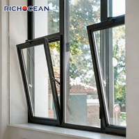Fenêtres à battants RICHOCEAN insonorisées en aluminium, cadre fin, verre Low-E, isolation thermique, double vitrage