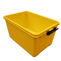 QS – caisse empilable et emboîtable, conteneur en plastique avec couvercle de 20 gallons, pour le Transport en entrepôt