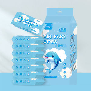 Paquet <span class=keywords><strong>de</strong></span> lingettes pour bébé dessin animé personnalisées sans alcool tissu non tissé hypoallergénique doux soins <span class=keywords><strong>de</strong></span> la peau tissu humide - Product Image 3