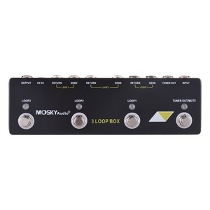 MOSKYAUDIO 3 <span class=keywords><strong>Loop</strong></span> Box Guitar Effect <span class=keywords><strong>Pedal</strong></span> với chức năng lựa chọn kênh True <span class=keywords><strong>Bypass</strong></span> Guitar Effects <span class=keywords><strong>Loop</strong></span> Switcher <span class=keywords><strong>Pedal</strong></span> Channel 6.35mm - Product Image 4