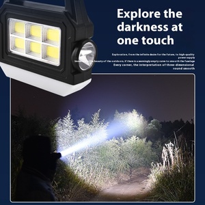 Nhà Máy ABS cơ thể <span class=keywords><strong>New</strong></span> COB Led Ngoài Trời USB sạc năng lượng mặt trời cắm trại Lều đèn pin mạnh mẽ & Sáng Ngọn đuốc cho cắm trại - Product Image 3