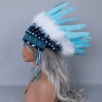 Accessoire de coiffure confortable style Halloween avec bandeau en fausses plumes pour femme adulte, idéal pour les costumes de cosplay