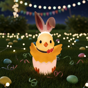 Easter <strong>Egg</strong> PP Ornaments Set Easter Bunny Plastic Ornaments <strong>Egg</strong> Shaped Chick Decorations OEM/ODM Custom Service - Product Image 1