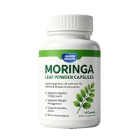 Capsules de Moringa Véganes Certifiées GMP OEM/ODM, Riches en Fibres, Faibles en Glucides, Sans Gluten, Comprimés Énergétiques pour Adultes, Marque Personnalisée