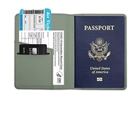 Nouveau Style à la mode mince RFID porte-passeport étanche Logo personnalisé couverture de portefeuille en cuir PU