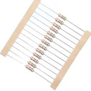 Seri Resistor Film Karbon untuk Resistansi Tinggi dan Resistor Tegangan Tinggi 1/8W /4W 1/2W 1W 2W 5W 10W