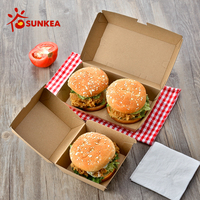 Boîte à hamburger à emporter Burger Récipient alimentaire