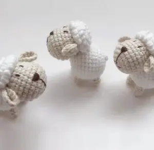 Customized Little Sheep Hand Knitted Sheep Amigurumi Crochet Sheep