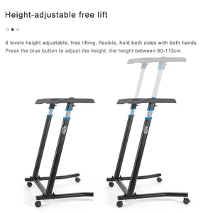 Multi-Function Removable Cycling Training Table Adjustable Height Bike Trainer Home Desk Laptop Table