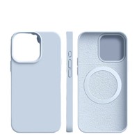 Casing Ponsel Silikon Cair untuk iPhone 15 16 17 18 Pro Max dengan Cincin Magnetik Terintegrasi, Matte, Anti Benturan, dan Lembut