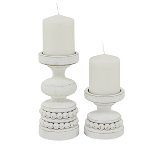 Handmade Set of Two Indoor <b>Wooden</b> Candle <b>Holders</b> for Christmas Decor Factory Sales Home Lighting Candle Stand - Product Image 1