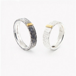 Anillo de pareja con patrón de piedra Retro para pareja amante plateado mito lobo gigante hombres anillo Hip-hop Rock anillo Unisex joyería de pareja - Product Image 4