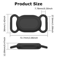 Étui de protection en silicone étanche pour dispositif de suivi anti-perte pour animaux de compagnie Xiaomi