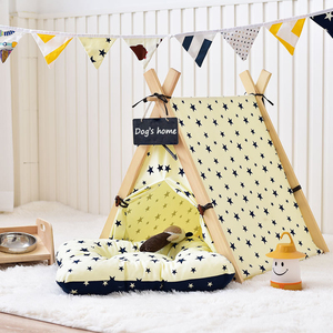 Tipi para mascotas casa cama plegable al aire libre perro gato tiendas perro tienda - Product Image 2
