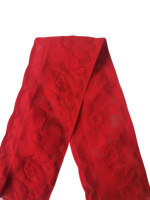 Meilleure vente personnalisé 1 pouce Jacquard ceinture élastique haute doux Crochet vêtements sacs chaussures décoration Designer imprimé Stock