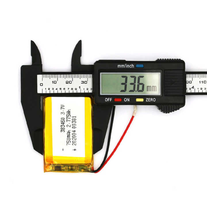 383450 750mah li-polymer batteries 3.7v lipo 650mah battery for 