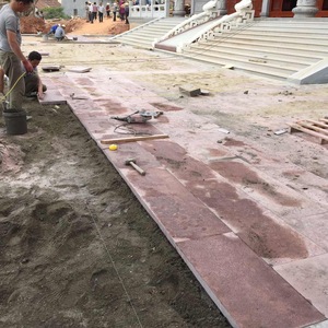 Nuova pavimentazione in <span class=keywords><strong>porfido</strong></span> rosso 12x24 pollici di fiammata e spazzolata per vialetti esterni - Product Image 2