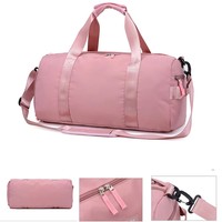 Nouveau sac de voyage en nylon imperméable à paillettes personnalisé, sac de sport unisexe léger et portable avec grande capacité pour la salle de sport