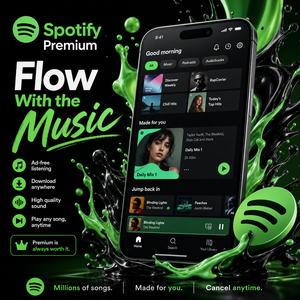 Compte familial Spotify Premium d'un an, activation rapide, profitez de votre vie musicale, One Fifth - Product Image 1