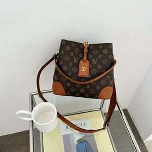 Luxury Designer genuine leather Durable Fashion Casual Outings <b>Multi</b> <b>Compartment</b> Adjustable Strap Trendy Monogram Bucket <b>Bag</b> - Product Image 3