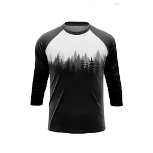 Camiseta de manga 3/4 de verano para hombre, camiseta de resistencia para ciclismo de montaña <span class=keywords><strong>MTB</strong></span> MX, sudadera para motocicleta todoterreno DH - Product Image 1