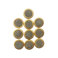 Filter Disc Baja Tahan Karat 200 Mikron, Tebal 3mm, Kawat Jaring Bulat untuk Katup Servo Cair