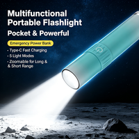 Lampe torche LED rechargeable portable, idéale pour le camping, la randonnée et les situations d'urgence