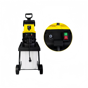 Broyeur de jardin électrique Opedas 110-240V, broyeur de bois portable pour usage domestique avec roues et bac - Product Image 4