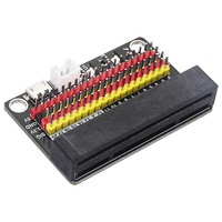 Micro Bit V2 IO Expansion Board GPIO Breakout Shield Compatible with BBC Microbit V2 Micro USB Power Supply STEM Electronic