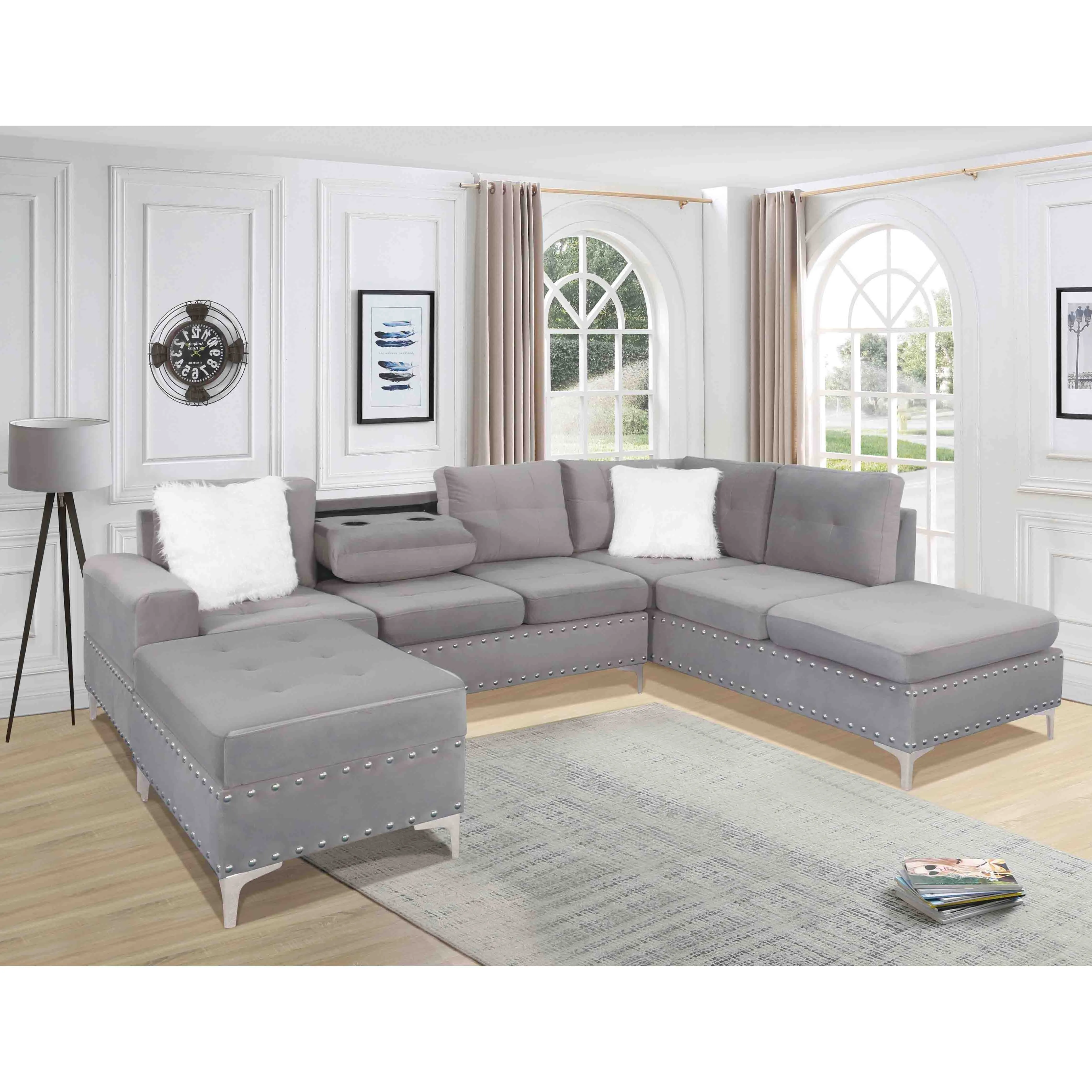 फैक्टरी प्रत्यक्ष बिक्री Fashional अनुभागीय reclining सोफा सेट होम फर्नीचर आधुनिक कमरे में रहने वाले झुकनेवाला 3 2 1 सोफे कमरे में रहने वाले
