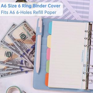 Prolead – Couverture de carnet de budget A5 personnalisable avec logo, spirale, 100 % écologique, à feuilles mobiles, organiseur de classeur à 6 anneaux, format portefeuille, papier 80g - Product Image 4