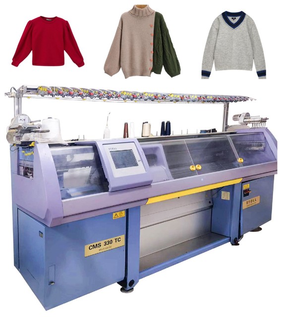 Stoll Brand 330 Used Flat Knitting Machine Cnc Knitting Machine