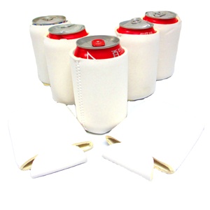 Sublimation Blank White Neoprene 12oz Beer Can Cover Cans Cooler Holder Sleeve Custom Logo Can Koosies - Product Image 1