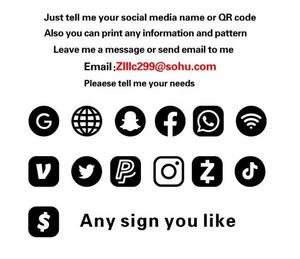 Letrero Comercial Personalizado, Letrero de Contacto Social, Logotipo, Instagram, Facebook, Ícono Dorado, Regalo, Decoración, Apertura de Nueva <span class=keywords><strong>Tienda</strong></span> - Product Image 6