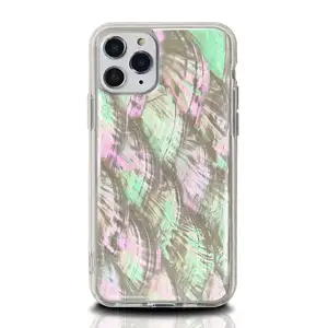 New Genuine bling bling crystal frame Durable Stunning Gorgeous Unique Seashell TPU PC phone case for iPhone 14