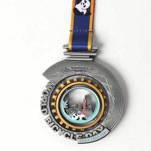 Medalla Deportiva de Aleación de Zinc Dorada al por Mayor, con la Mejor Calidad, Trofeo de Fiesta, Medalla de Metal 3D Personalizable - Product Image 3