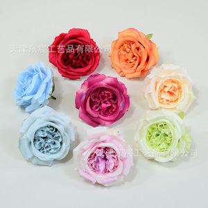 Flores de Rosa Artificiales de Seda Dongchen Crafts, 10 cm de Diámetro, Decoración para Bodas y Hogar, Arreglos Florales, Accesorios de Fotografía - Product Image 4