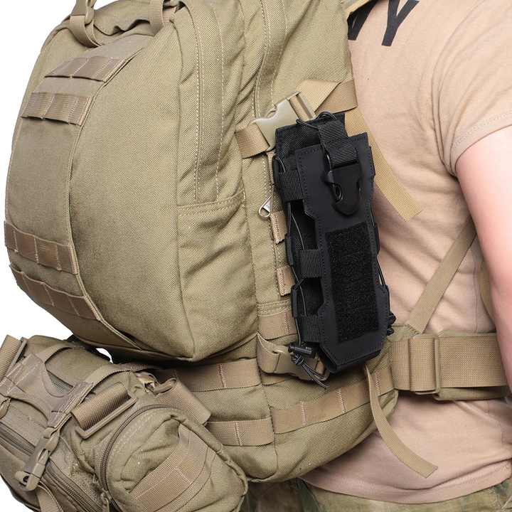 Tactic Adjustable Water Bottle Pouch Bag - Waist Belt Bottle Holder For Hiking, Running, Cycling