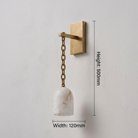 Italienische Minimalistische Alabaster-Wandleuchte 3000K CRI 90 5-Jahres-Garantie Großhandelspreis ab Werk für Wohnzimmer Schlafzimmer Flur