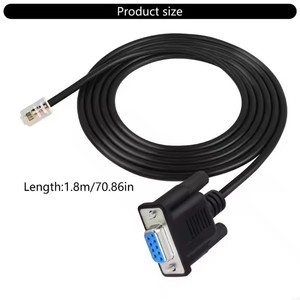 Câble de console Ethernet RS232 DB9 à RJ9 4P4C 180CM pour routeurs et commutateurs Connexion rapide - Product Image 4