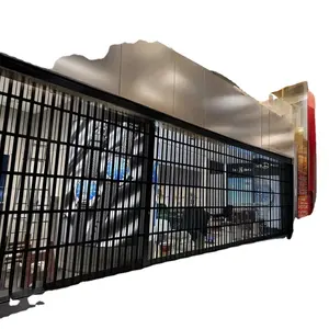 Modern Designed Polycarbonate Sliding Door for Shopping Malls Secure Aluminum Grill with Anti-Theft Feature Finished Surface