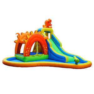 Casa hinchable con piscina para niños, casa hinchable con cama de salto - Product Image 2