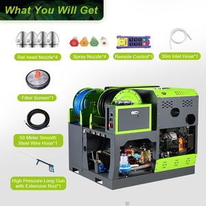 LICHIMA 64L/Min 27Hp Jet d'eau Hydroblasting Sewage Plumbing Drain Block Cleaning Oil Pipeline Unclogging Machine - Product Image 3