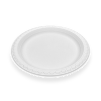 Plateaux alimentaires biodégradables en amidon de maïs de qualité alimentaire, 7 pouces