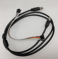 J-LINK V9 Simulator Downloader STM32 Singlechip J-Link 1.8V-3.3V-5V Processus de naufrage d'or avec câbles