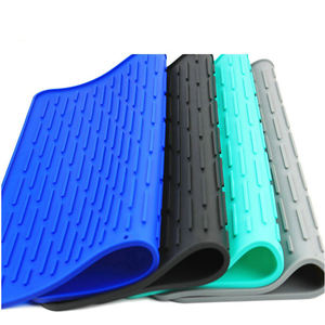 Napperon en Silicone pour ustensiles de cuisine, 4 pièces, support résistant à la chaleur, tapis de séchage pliable - Product Image 1