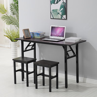Table pliante rectangulaire en métal de haute qualité, design moderne, 80*40CM, portable, pour la maison, le bureau, l'appartement, les mariages, les réunions